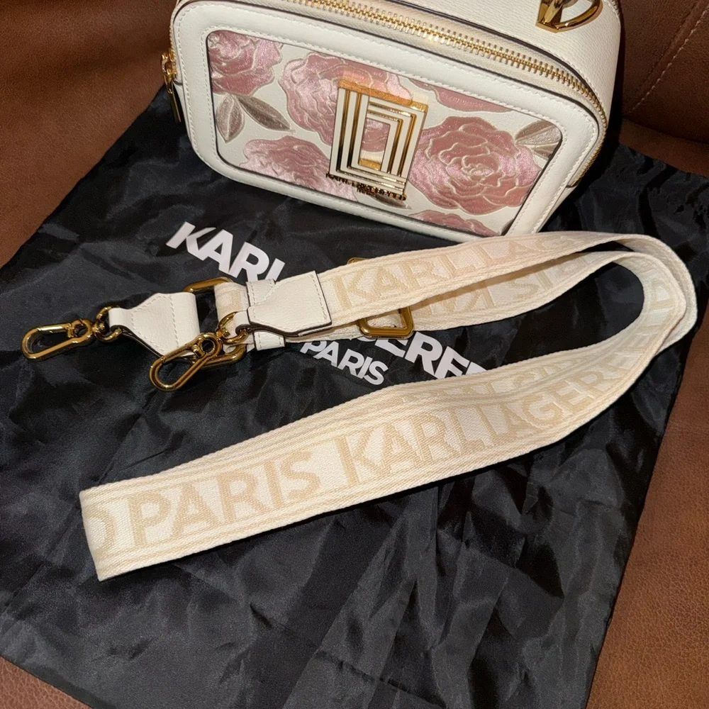 Karl Lagerfeld Pink Floral Women's Bag - Picture 6 of 9
